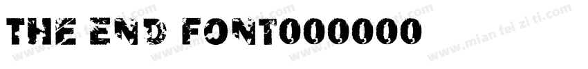 The End Font字体转换